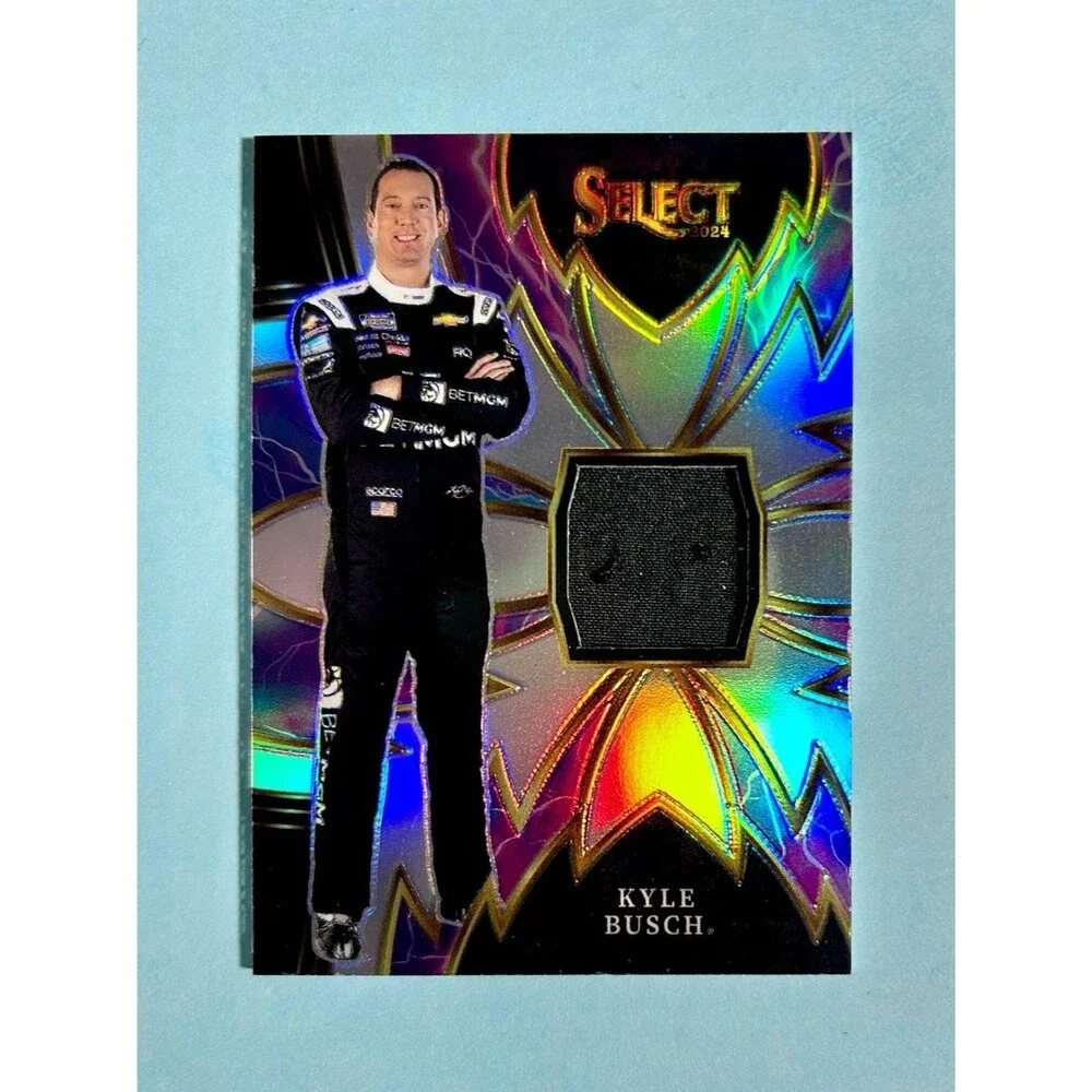 2024 Panini Kyle Busch NASCAR Sparks Material. Card #S-KYB